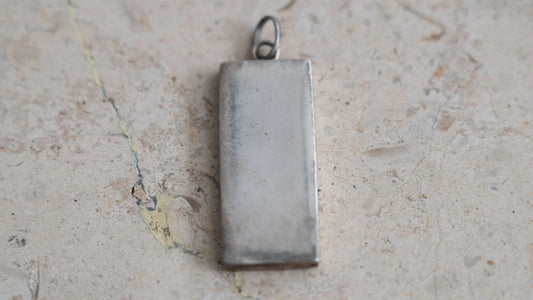 Heavy Payton & Radford, Birmingham Ingot Sterling Bar Pendant