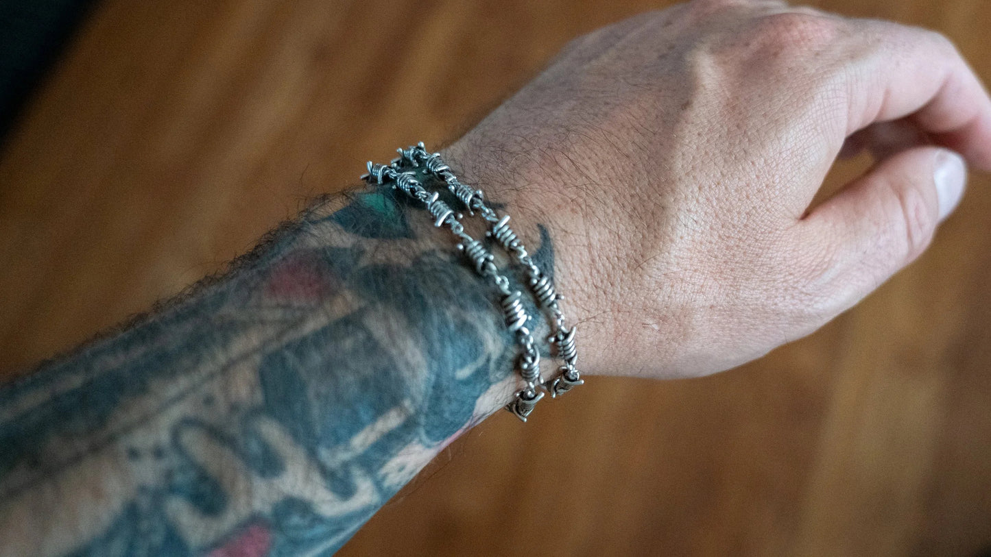 Barbed Wire Link Bracelet