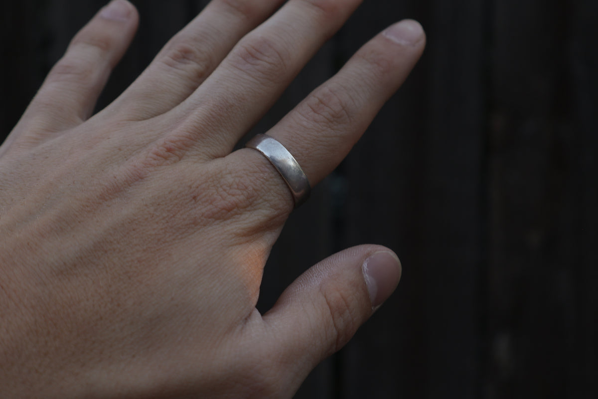 Blank Sterling Men's Band Size-11