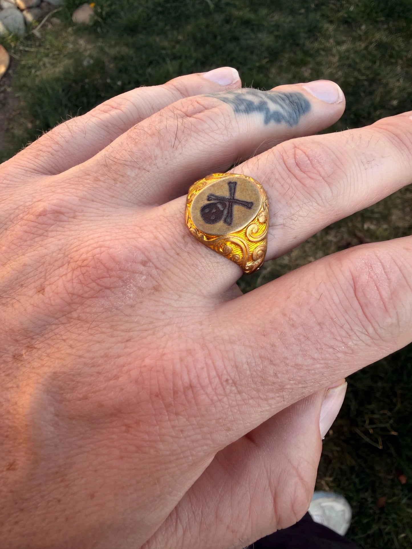 Kilroy's Engraved 1940s Skull Rings
