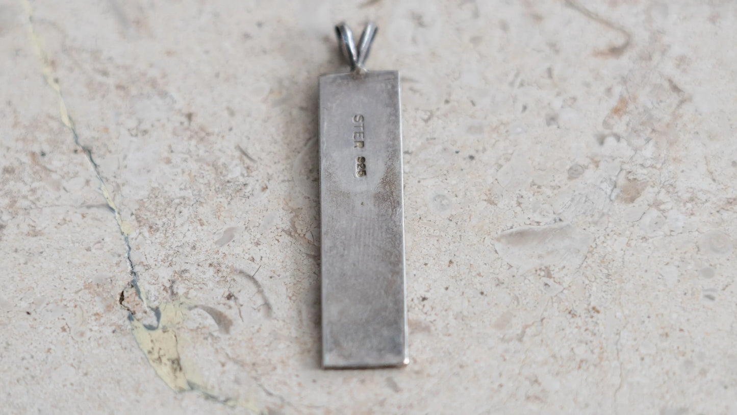 "Gina" Olde English Bar Pendant