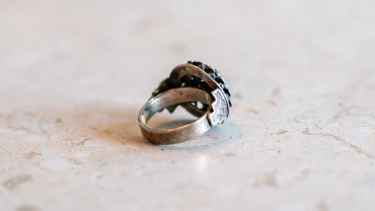 Viracocha 1930s Sterling Peruvian Biker Ring Size-8