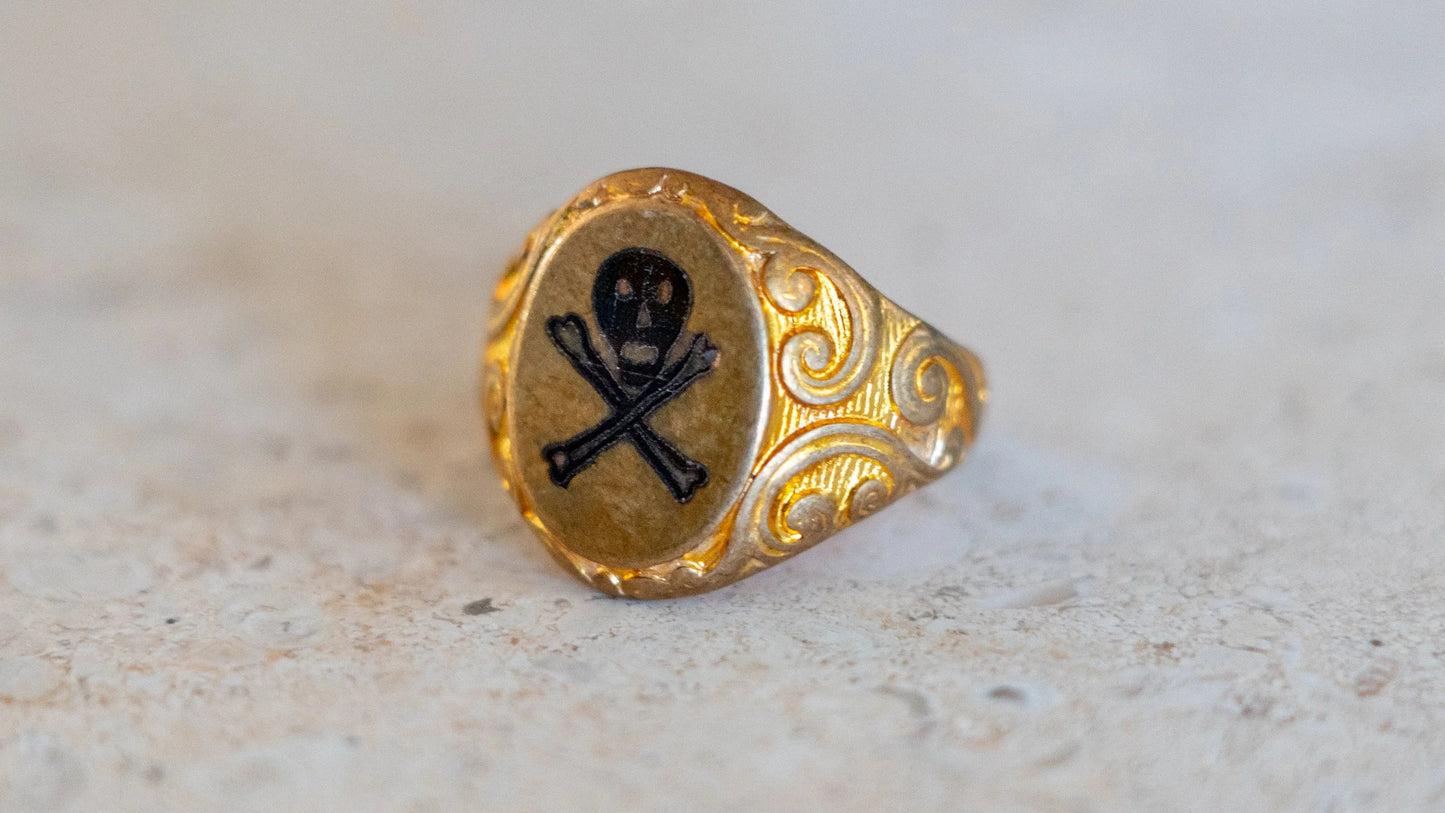 Kilroy's Engraved 1940s Skull Rings