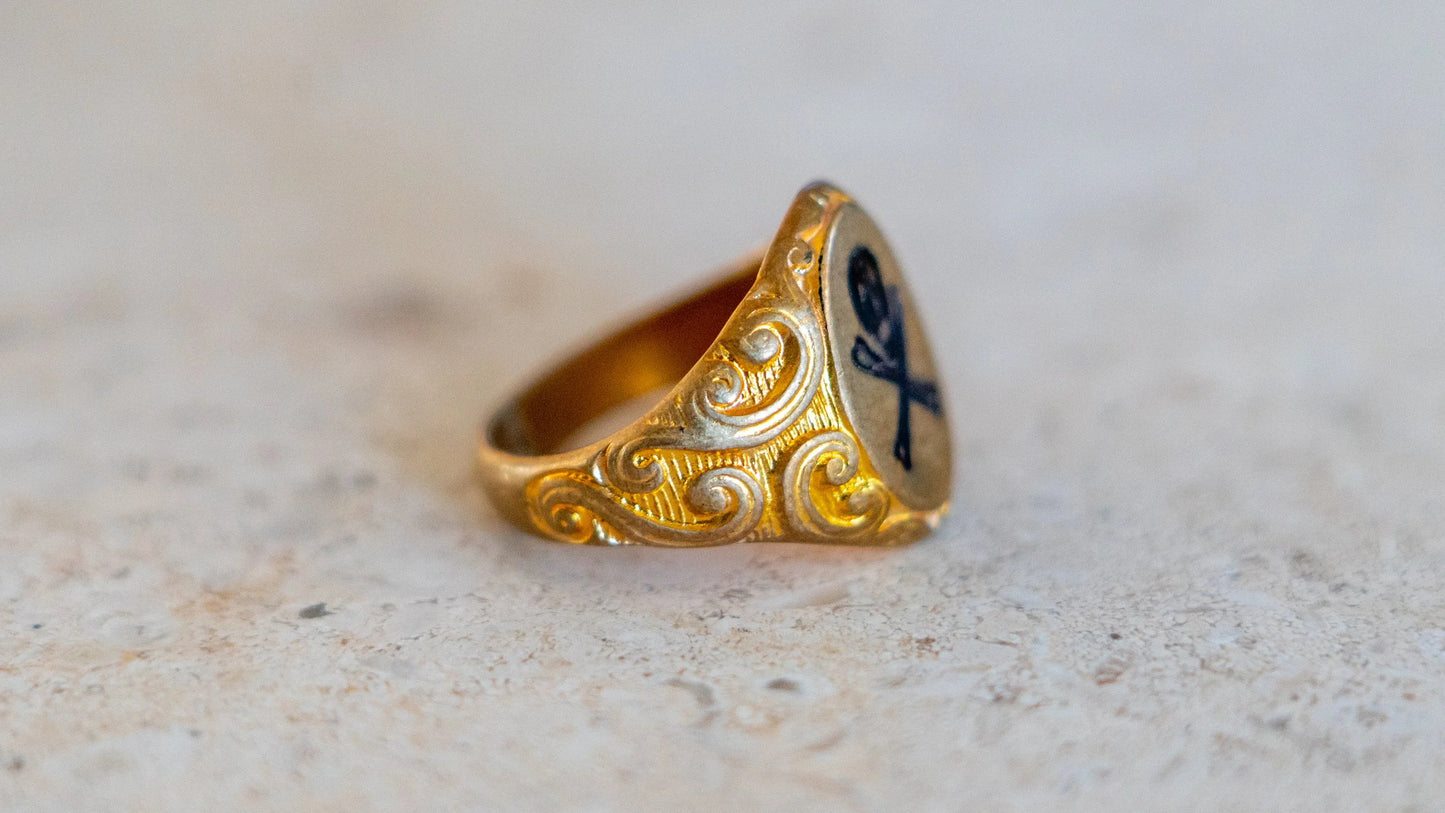Kilroy's Engraved 1940s Skull Rings