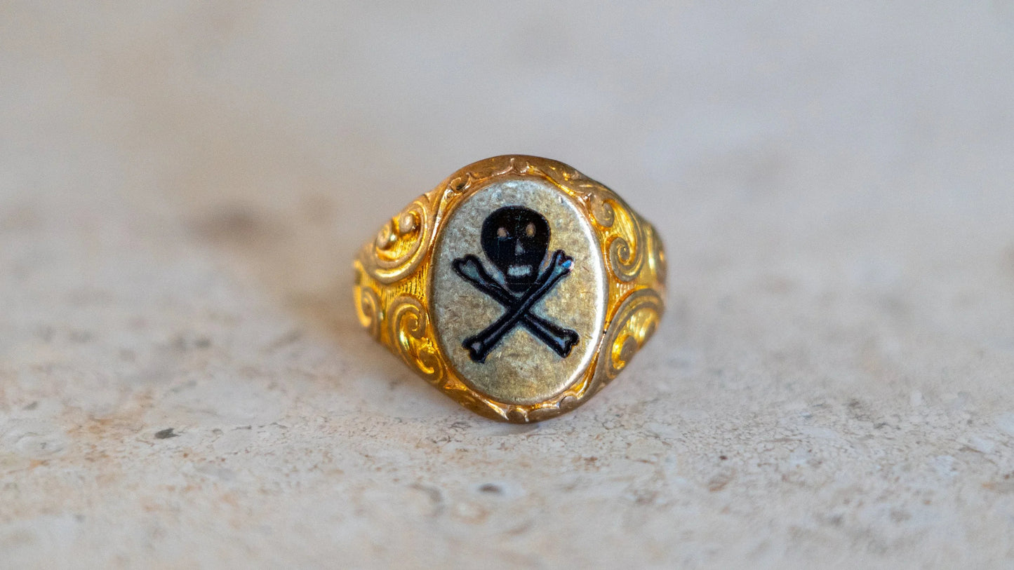 Kilroy's Engraved 1940s Skull Rings