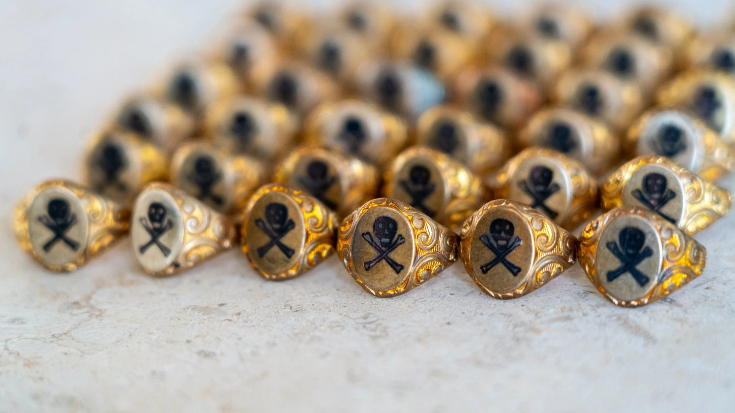 Kilroy's Engraved 1940s Skull Rings