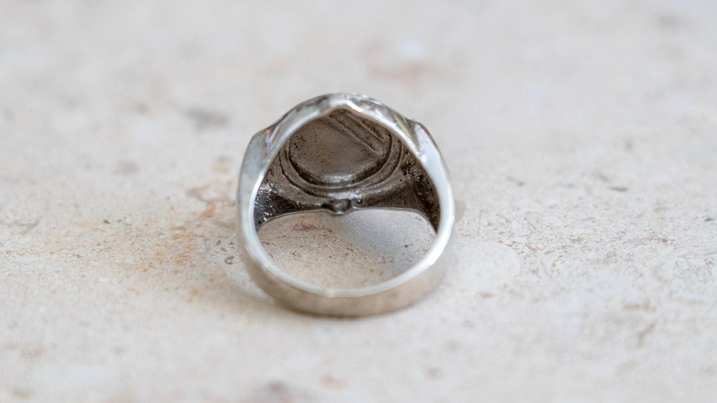 Mid Century Art Deco Blank Signet Ring