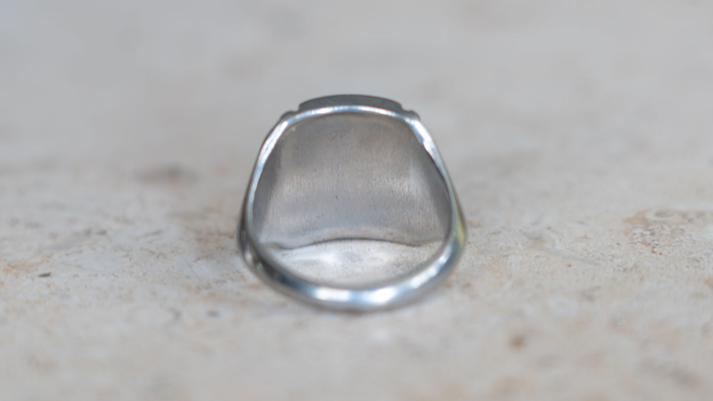 1940s Art Deco Chromed Blank Size-10