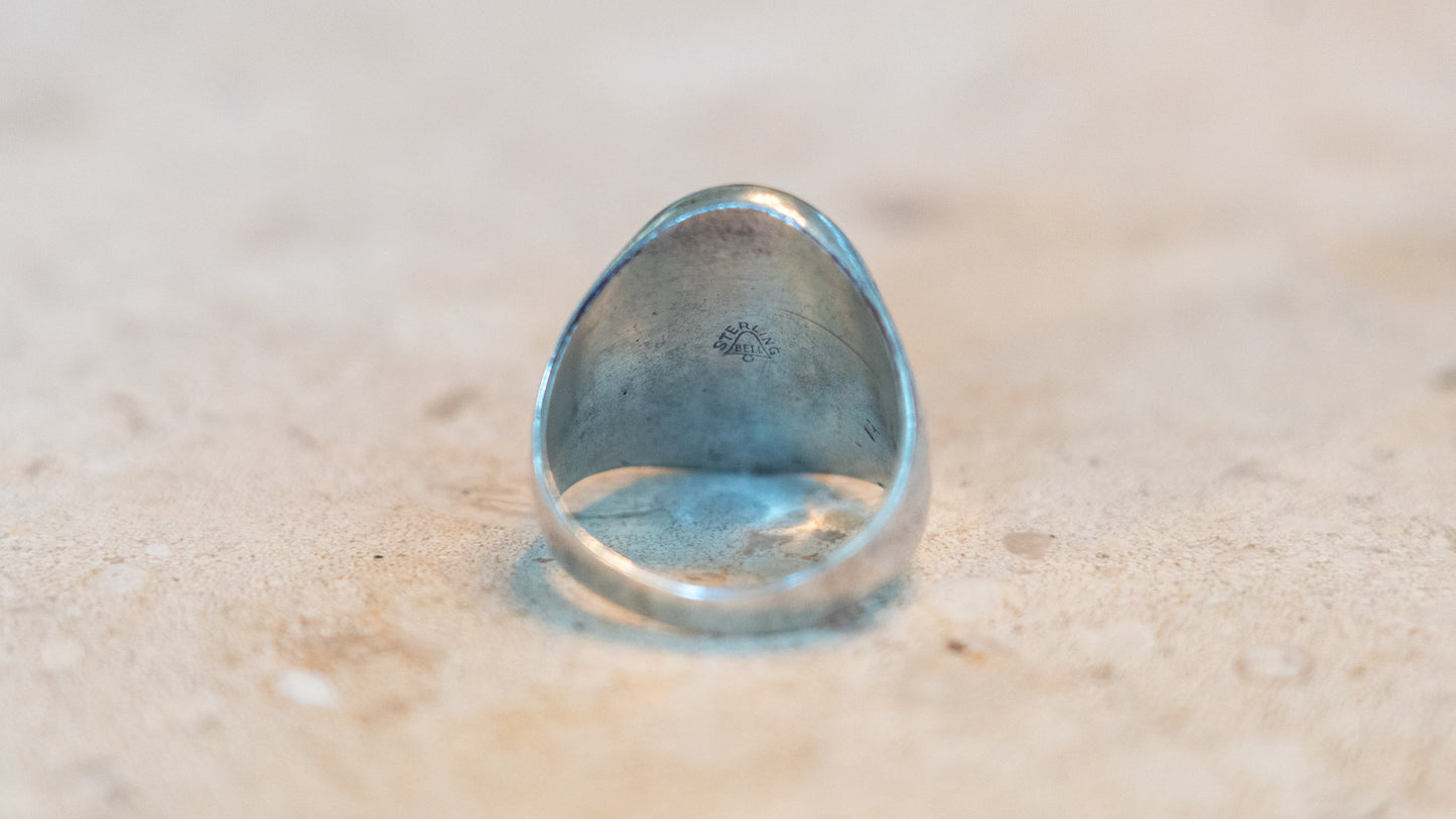 Early Bell Trading Post Turquoise Ring Size-10