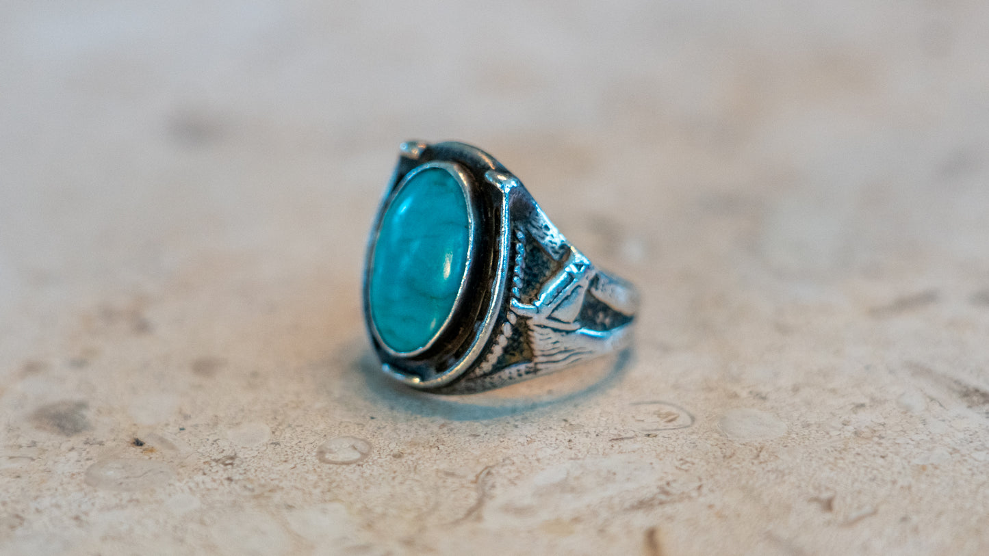 Pacific Jewelers 1940s Lucky Horseshoe Ring Size-9