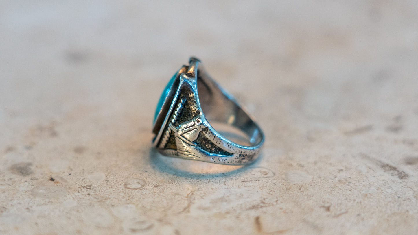 Pacific Jewelers 1940s Lucky Horseshoe Ring Size-9