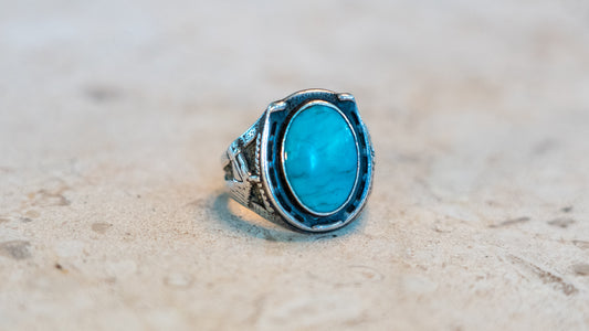 Pacific Jewelers 1940s Lucky Horseshoe Ring Size-9