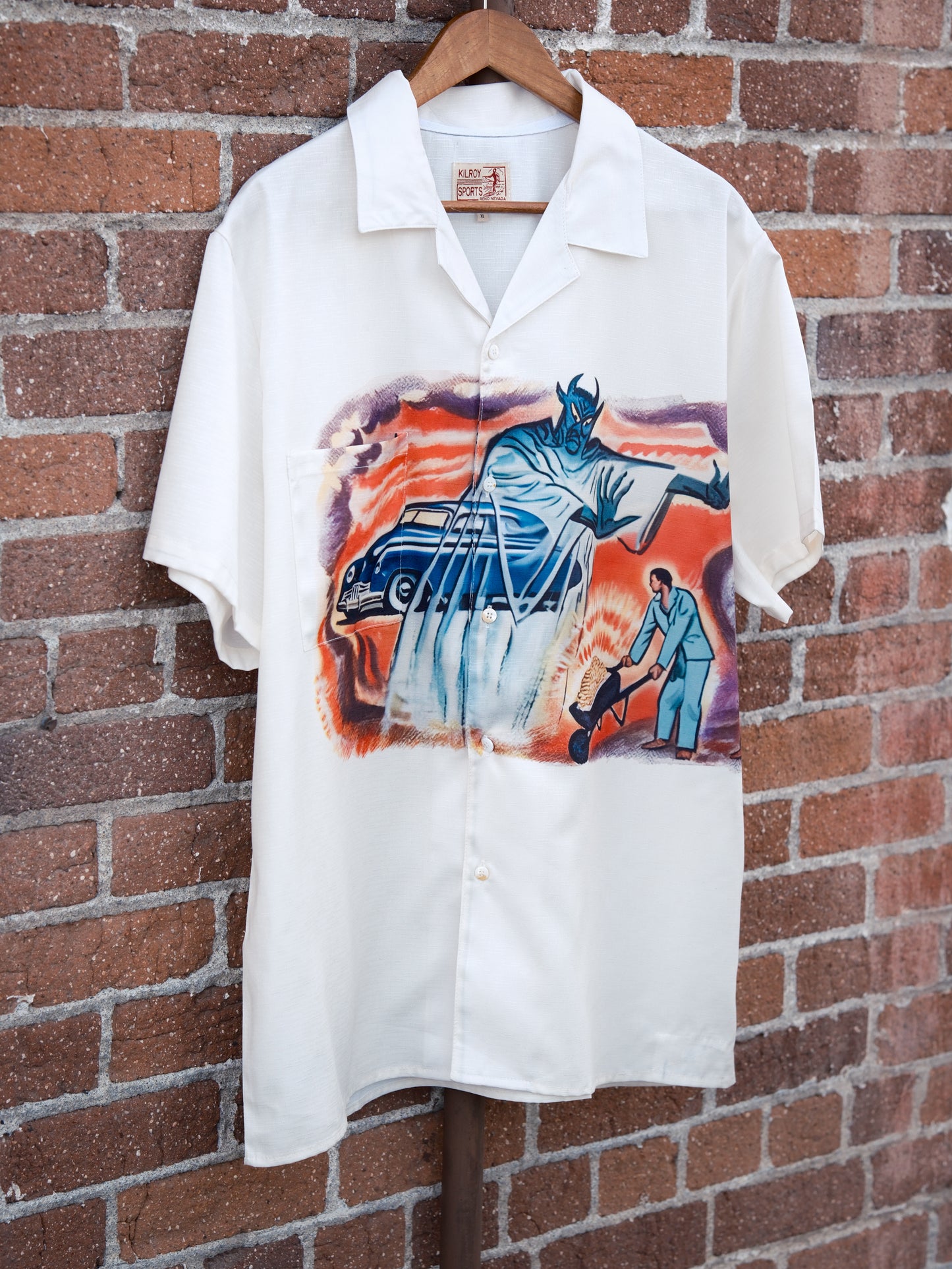 Crude Oil Camp Collar Button Up