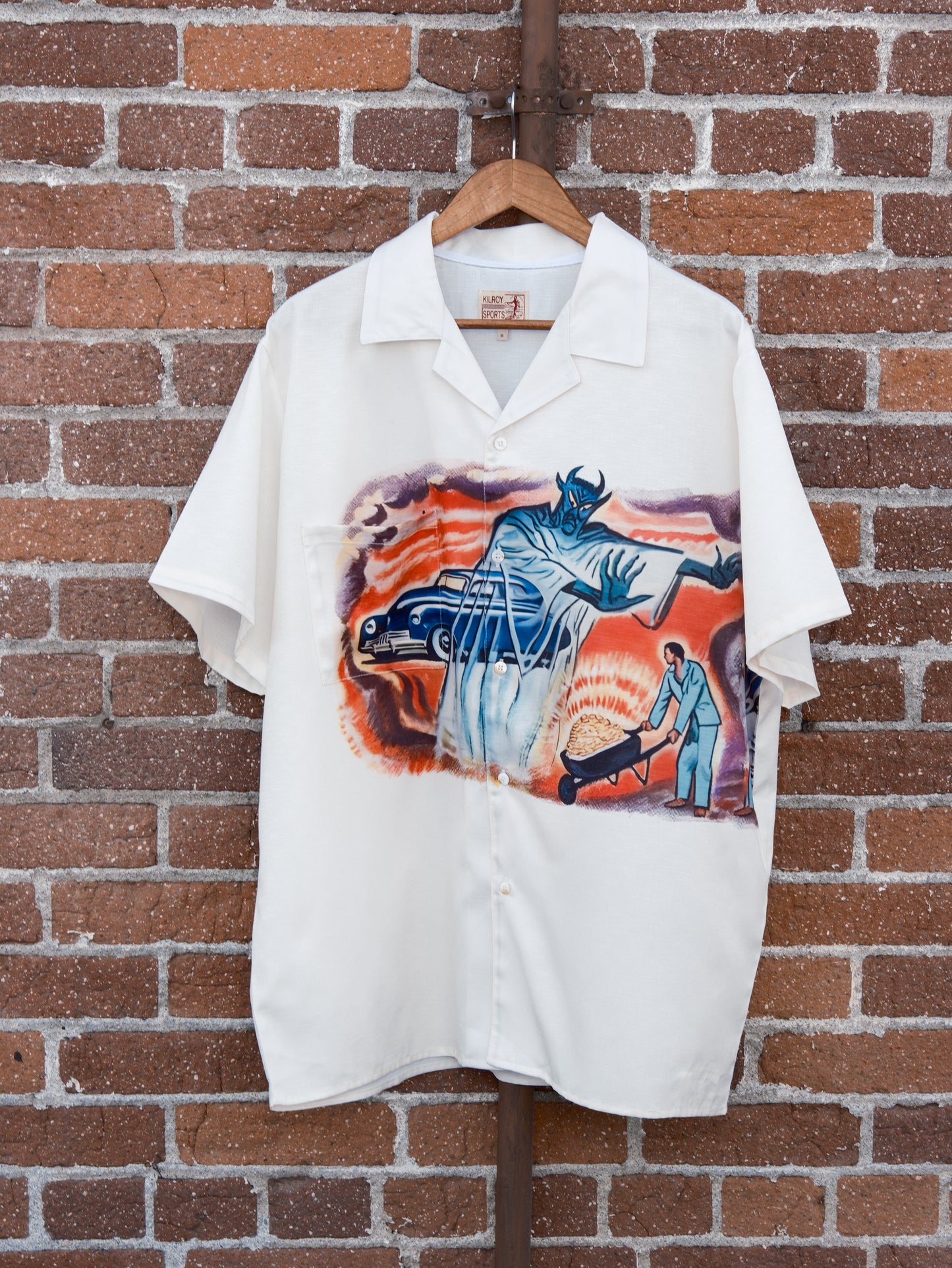 Crude Oil Camp Collar Button Up