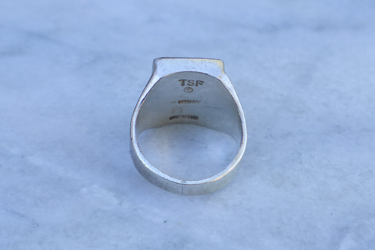 Chunky Multi Stone Southwestern Inlay Ring "Begay" Size-9