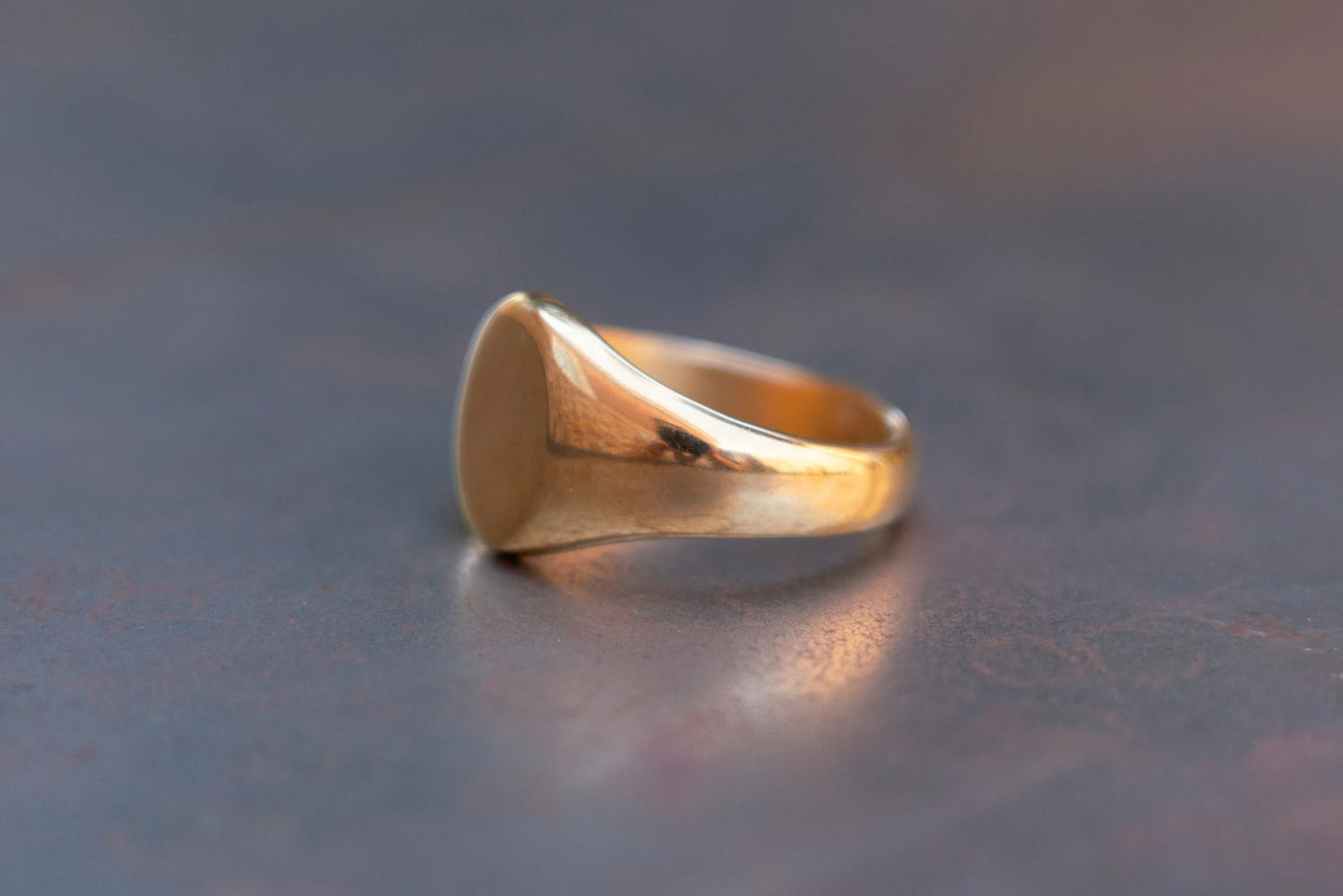 Gold Plated Blank Gent's Ring