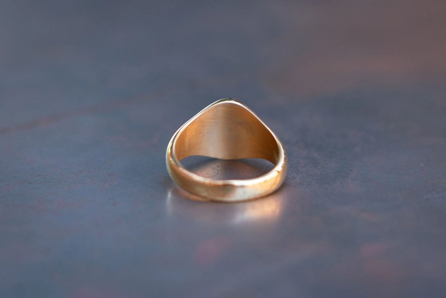 Gold Plated Blank Gent's Ring